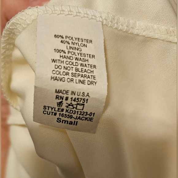 PinkBlush Dress Ivory bell sleeves Maternity/Postpartum size Small - Picture 7 of 8